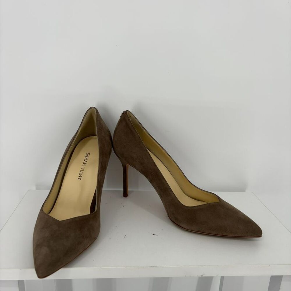 Sarah Flint Grey Suede Heels
